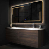 Espejo LED Rectangular | Botón táctil | Luz blanca cálida - Reyze Seria Minimal Model 2